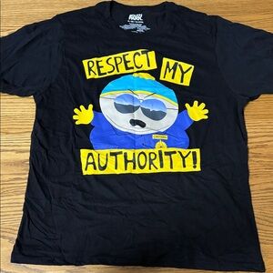 Black South Park T-Shirt with Cartman Graphic